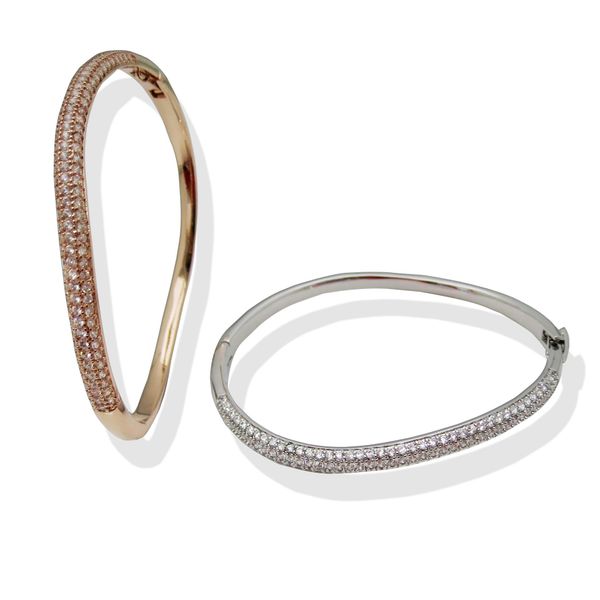 

bangles luxury bracelet bangle men brass beautifully plated silver rose gold bracelet for women bangle jewelry titanium lover love bracelet, Black