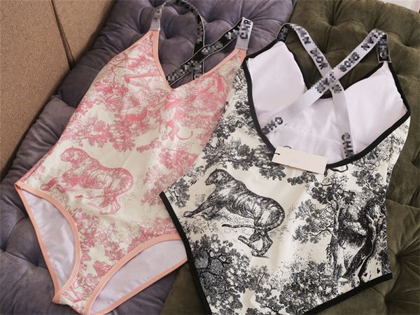 

мода классический письмо бикини животных завод треугольник купальник черная полоса плавание купальники женщины спинки бикини сексуальные пля, White;black