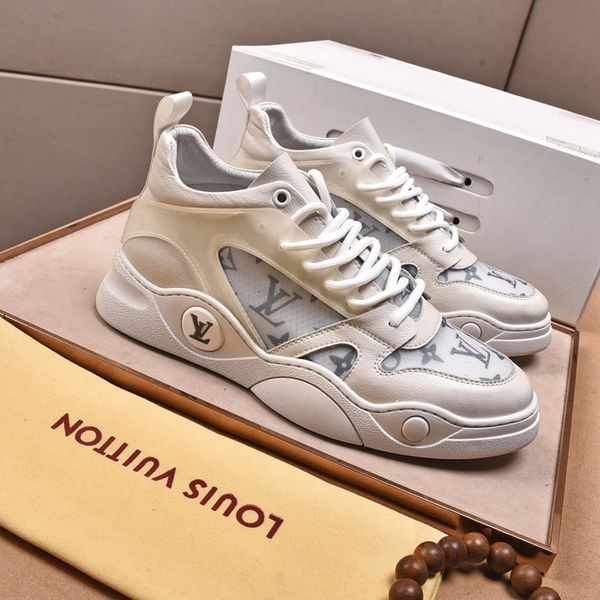 

058 men's designer casual sports shoes and famous brand outdoor casual shoes, fast delivery in the original box, Black
