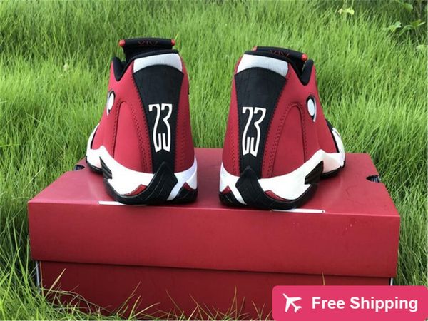 

2020 authentic 14 gym red basketball shoes men black white real carbon fiber last syellow sports sneakers with original box 4