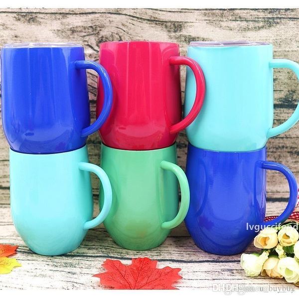 

with handle egg cups wine glasses 12oz stainless steel wine cup double wall stainless steel vacuum insulated egg mugs
