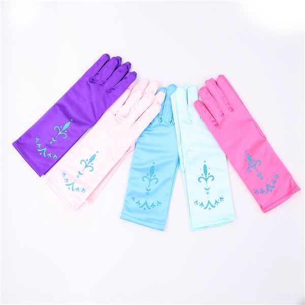 

c1vv5 yiwu and children's party decorative frozen princess printed yiwu and children's party decorative gloves frozen princess pri, White