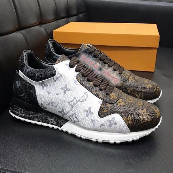 

2020 xshfbcl new shoes fashion leather plus run away sneaker fashion shoes for men runner outdoors chaussures pour hommes, Black