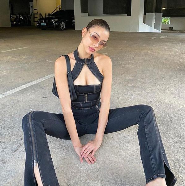 

women fashion casual jeans full cotton full length denim pants slim high waist summer female trousers streetwear pant new, Blue