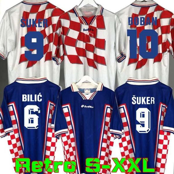 

retro1998 suker jersey soccer home away football jersey shirts stanic prosinecki boban bilic jarni, Black;yellow