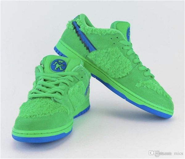 

authentic grateful dead x sb dunk low green bear orange yellow blue pink bears running shoes men skateboard shoes sneakers with box 36-46