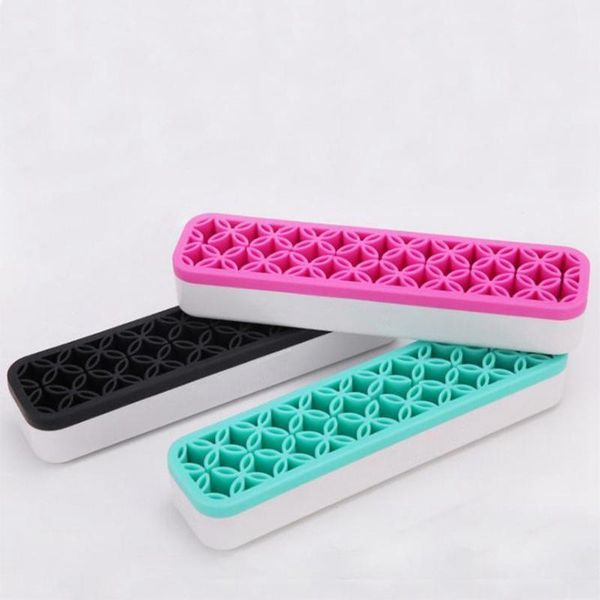 

silicone makeup brush storage boxs cosmetic storage box popular cosmetic brushes tool kit makeup brush holder rack
