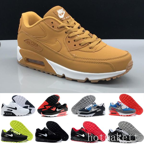 

men womens shoes classic men women running shoes black red white sports trainer air90 cushion surface breathable sports shoes g55-e