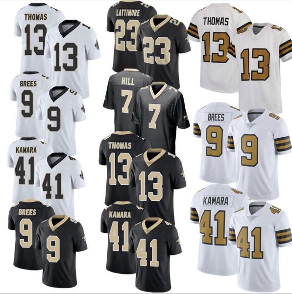 

2020menneworleanssaints an american football jersey for a core player;designer football jerseys are sewn and embroidered at games, Black;red