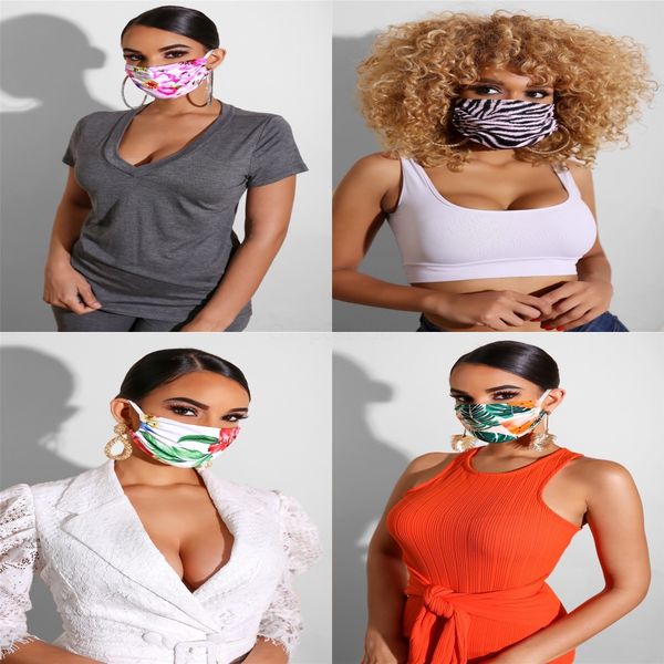 

fashion pm2.5 ice silk 3d masks face mouth cover anti-dust protect fabric party mask breathable anti-dust washable cotton#958, Black