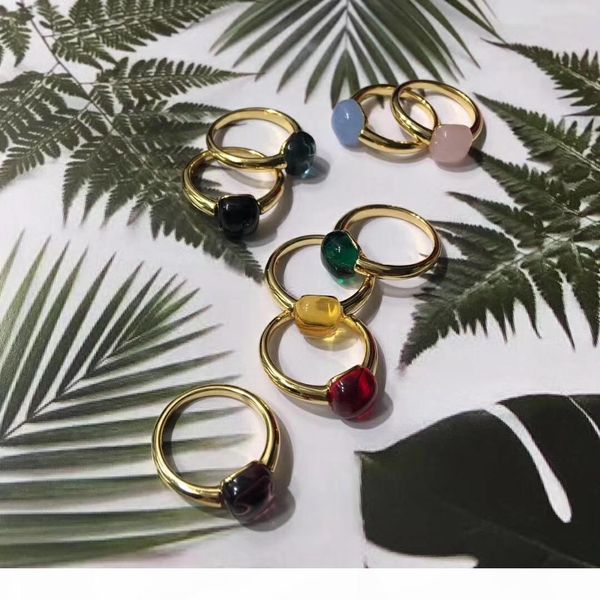 

l brass material paris design ring with zircon crystal decorate charm 18k gold ring for women and girl friend jewelry gift, Silver