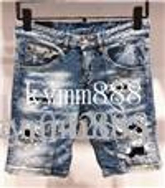 

европы, стоя мужские джинсы, мужские джинсы, пару узкие джинсы и черные вышитыми черепами # 206, Blue