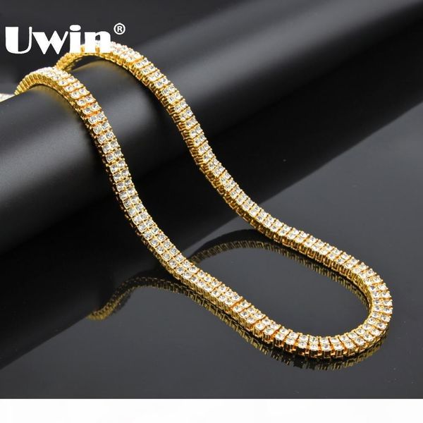 

вся salenew hip hop iced из 2 ряда фараона кристалл bling bling кубинского ожерелье цепи цвет золото большой statement ожерелье для мужчин, Silver