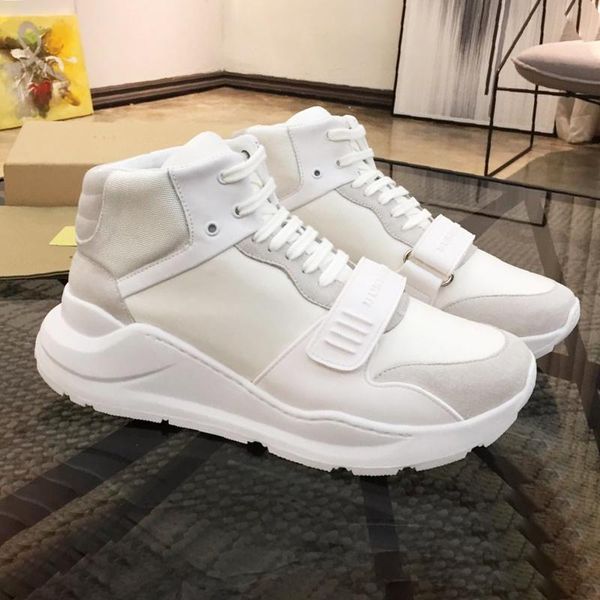 

new arrival men boots fashion classic comfortable shoes vintage check cotton sneakers breathable high casual men shoes, Black