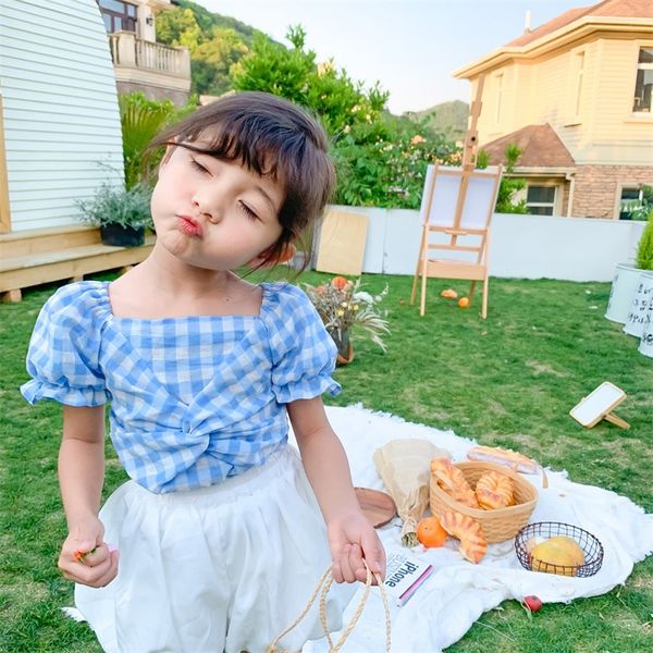 

left and butterfly left prince 2020 new girl short-sleeved shirt korean style net red bowknot plaid shirt, White;black