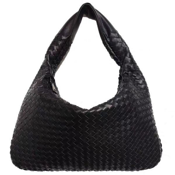 

new classic women woven bag star model genuine leather casual fashion shoulder bag large capacity cowhide handbag