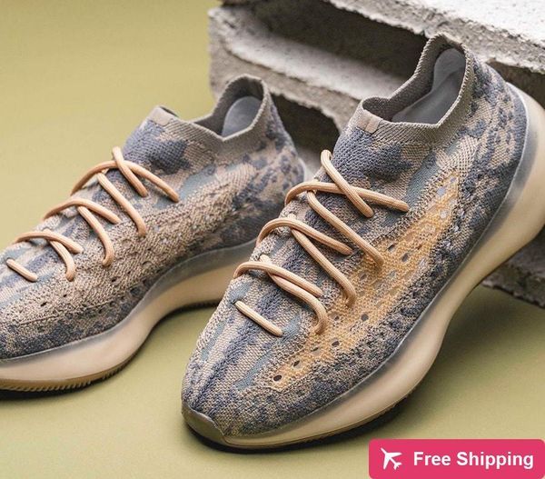 

release аутентичные originals 380 mist кроссовки мужчины женщины kanye west wave runner 3м светоотражающий non -reflective brown кроссовки с