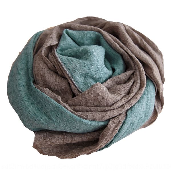 

season new men's and women's children's color matching casual cotton and linen warm warm scarfscarf long scarf, Red;brown