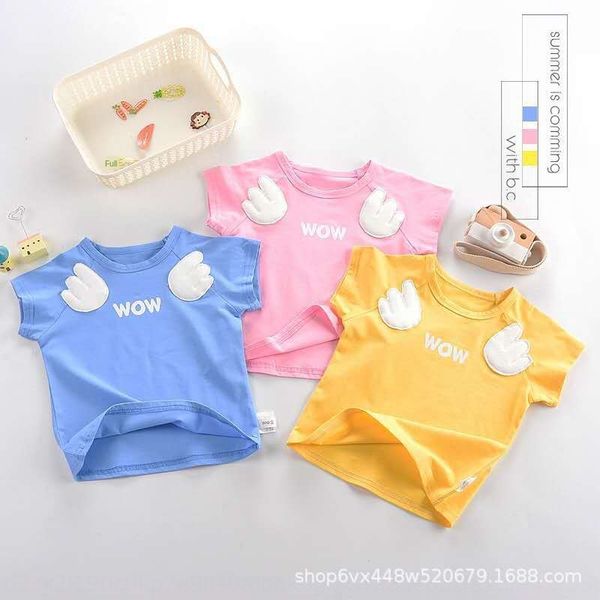

t-shir 2020 summer new wear tong t xu children's sports short-sleeved t-shirt children's wear, Blue