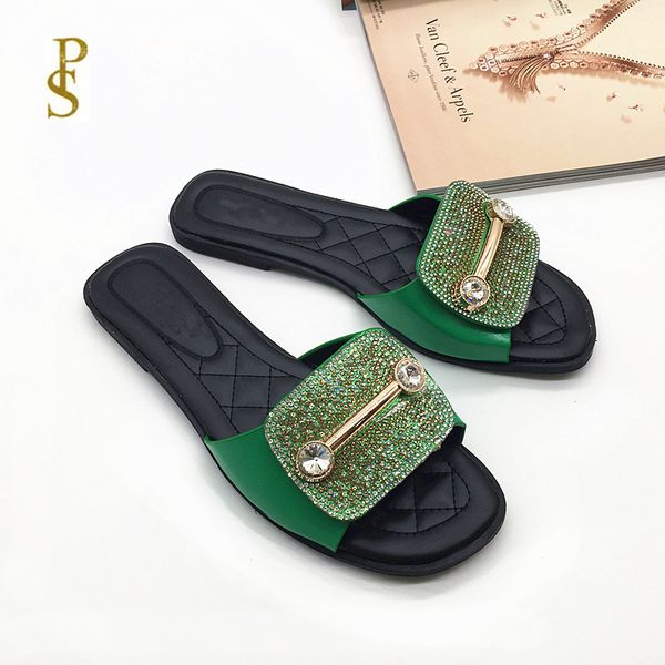 

flats with rhinestones for women comfortable women's slippers african style mom shoes, Black