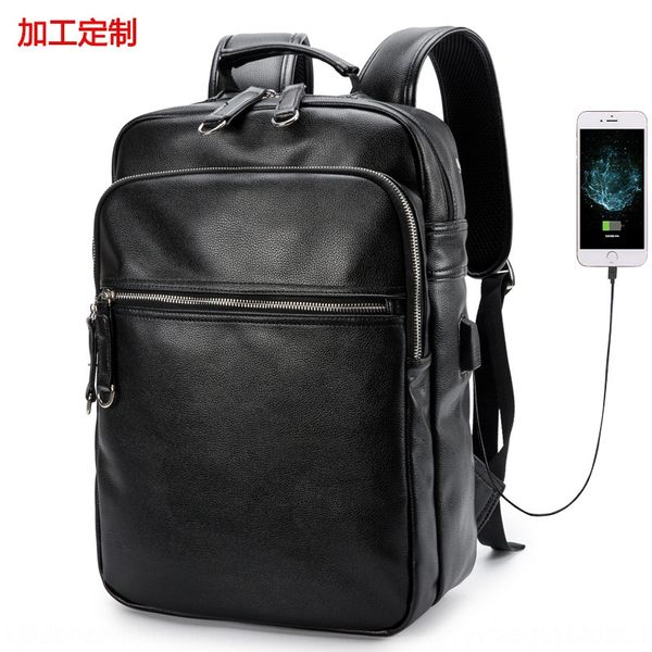 

new men's charging usb backpack for leisure travel computer computer bag fashionable men's bag