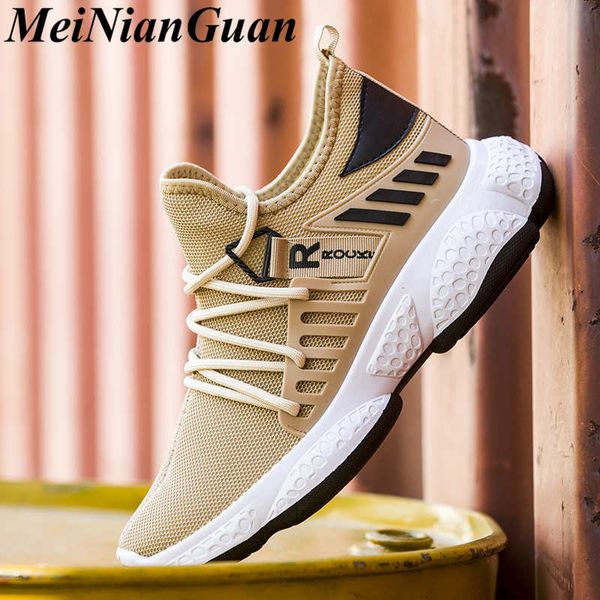 

autumn man sneakers platform running shoes for men slip on sport shoes male low mesh walking training light flat men's shoe i9