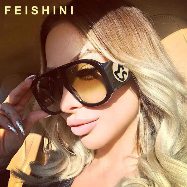 

designer oversized plastic oval sunglasses women vintage retro fashion uv400 protector sun glasses ladies 2020, White;black