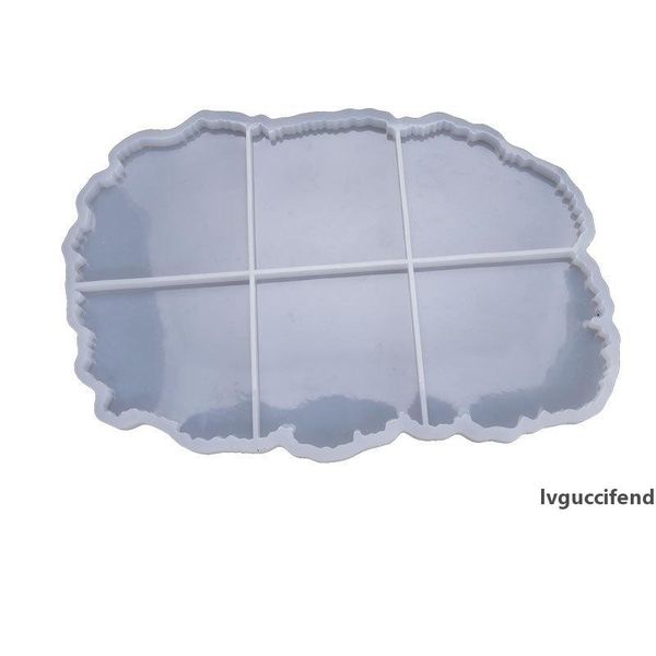 

agate coaster resin molds geode agate slice molds six cavity epoxy resin silicone molds craft diy clay tool for home jewelry making