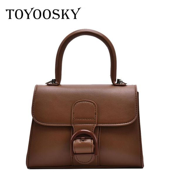 

toyoosky fashion ladies small totes bags women handbags pu leather messenger bag female retro daily elegant crossbody bag flap