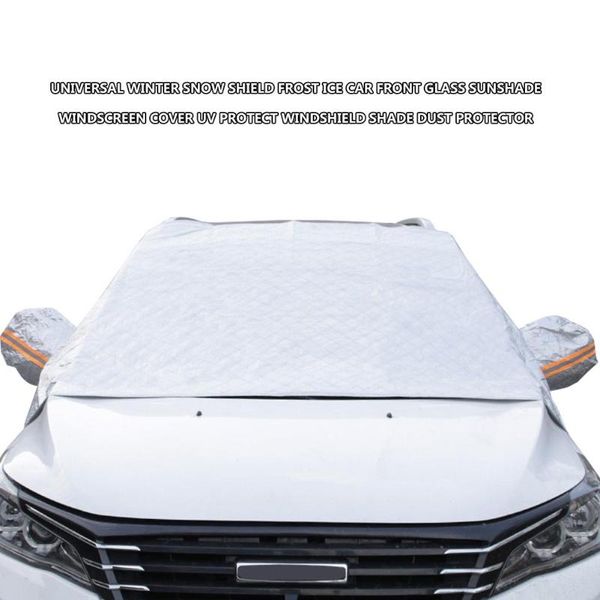 

universal winter snow shield frost ice car front glass sunshade windscreen cover uv protect windshield shade dust protector