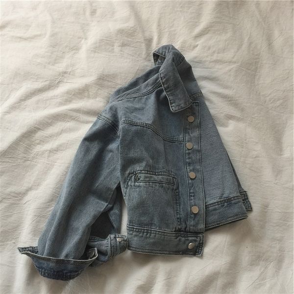 

kuped 2020 / новые короткие джинсовые женщины весь-матча мыть свободное похудение случайных 2020 / новые короткие джинсовые пальто женщин вс, Black;brown