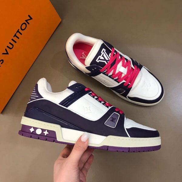 

new041 luxury high-quality casual men's shoes fashion all-match sports shoes outdoor comfortable men's shoes original box packagin, Black