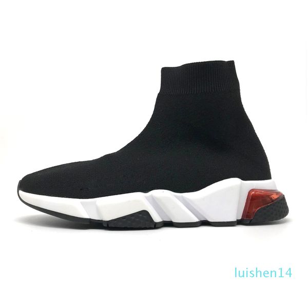 

designer sock graffiti speed trainer fashion sneakers triple black beige race runners clear sole women mens platform casual sport shoel14
