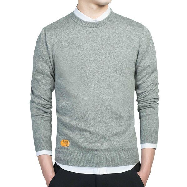 

mens cotton sweater pullovers men o-neck sweaters jumper black autumn thin male solid knitting clothing grey black -3xl new, White;black