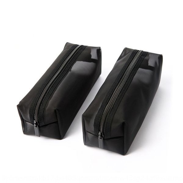 

portable transparent mesh cosmetic mesh cloth wash travel toiletries cosmetic storage bag large capacity storage bag