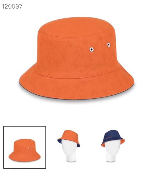 

2020 new fashion brand fisherman hat with classic gradient design for spring and summer fashion double-faced casual hat brand, simple letter, Blue;gray