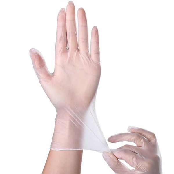 

20pcs pvc disposable gloves home work acid alkali resistant food grade
