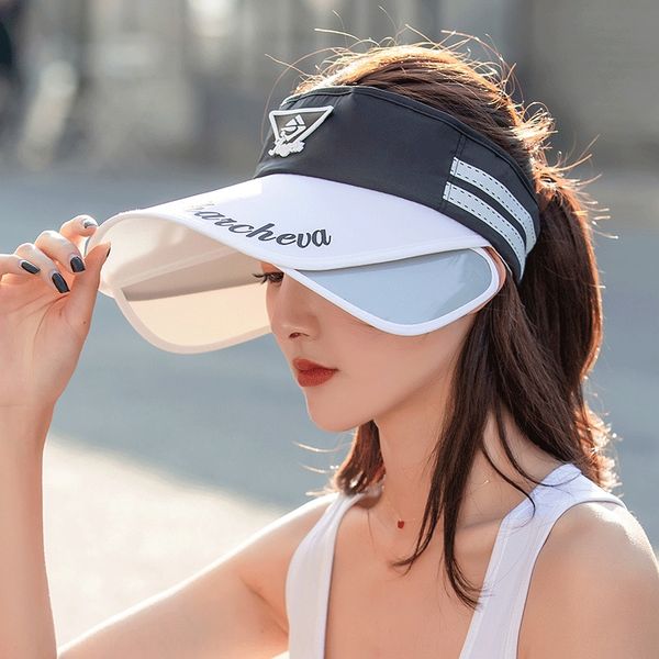 

duck duck tongue pull plate women's a tongue pull plate female all-match adjustable sun hat korean style fashion travel sun hat, Blue;gray