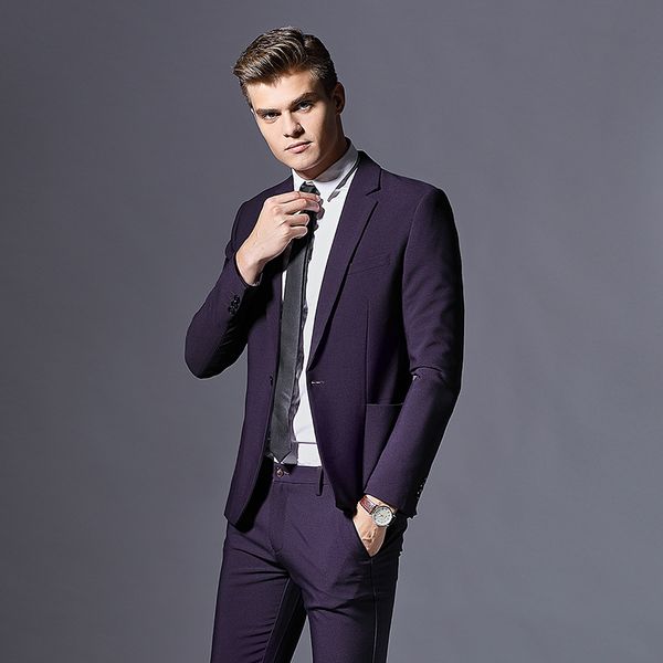 

blazer mens slim fit fashion blazer suit jacket black blue plus size business casual mens blazers coat wedding blazers, White;black