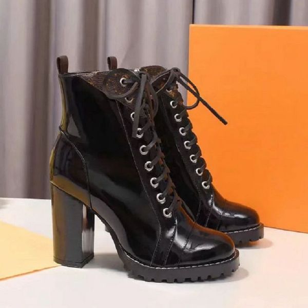 

fashion color matching round head women long boots female martin casual wild non-slip leather designer women's boots bag04 s35, Black