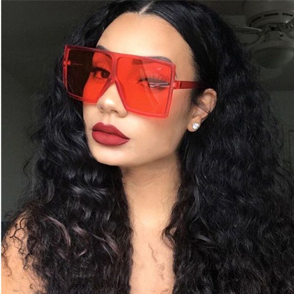 

sunglasses square women sun glasses female eyewear eyeglasses oversized plastic frame clear uv400 shade fashion driving 5476, White;black