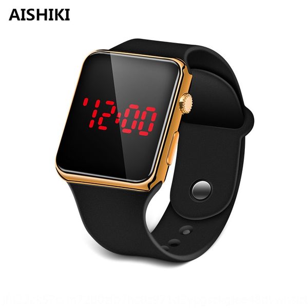 

electroplated led square watch children's student sun glasses electronic electron electron fashion sunglasses gift electronic watch, Blue