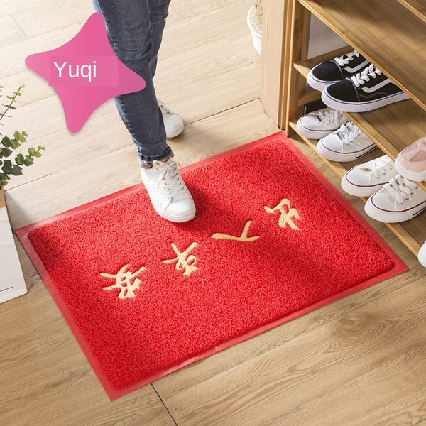

entrance and exit safe non-slip entrance floor thickened anti-skid dust removal door mat plastic silk ring foot mat floor