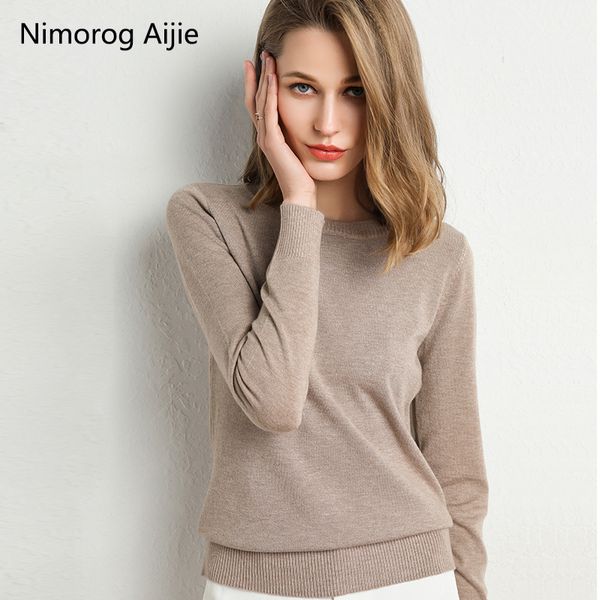 

autumn winter new sweater women knitted pullover women sweater winter sweaters plus size cashmere sweater women round neck, White