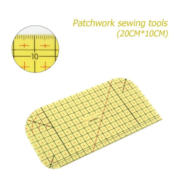 

1pcs ironing ruler measuring tool patchwork tailor craft cloth cutting rulers patchwork ruler quilting rule diy sewing tools, Black