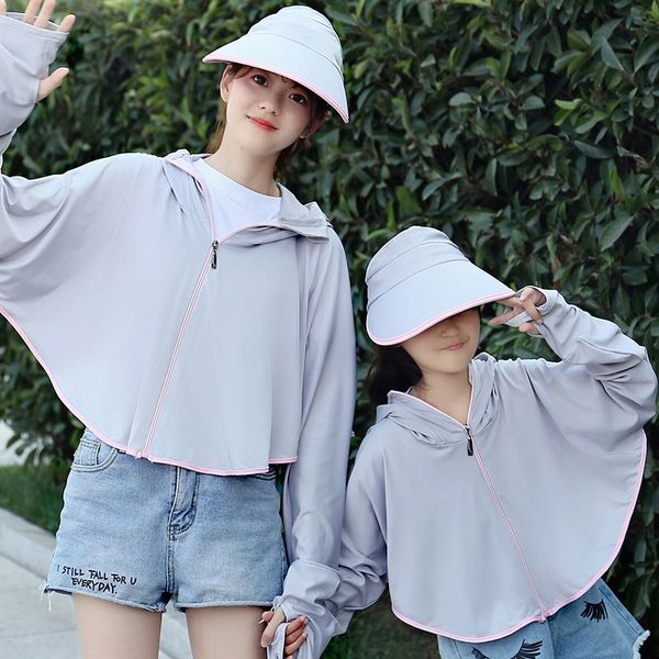 

female sun women's leisure uv-proof ice silk female sun hat outdoor face hat leisure, Blue;gray