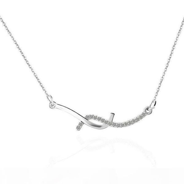 

k breath simple animal heart pendant necklace chain chain wfn325 (with chain )mix order 20 pieces a lot, Silver