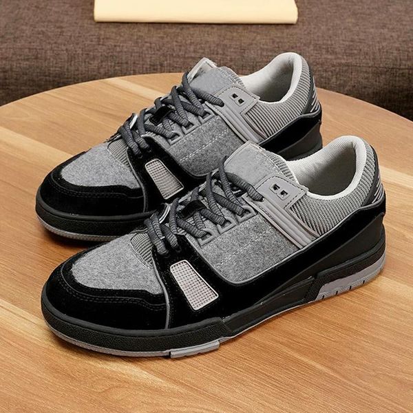 

trainer sneaker mens shoes zapatos de moda para hombre soft footwears comfortable style vintage low casual men shoes, Black
