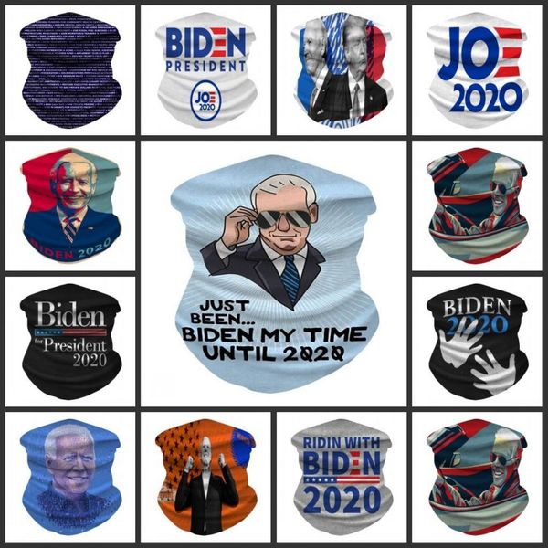 

biden 2020 scarf bandanas face mask seamless tube magic keep america great headbands outdoor sports cycling headwear neck gaiter fy6069, Black