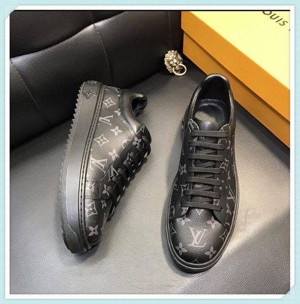 

2020e new product official website synchronous release luxury men's casual fashion shoes outdoor travel sports shoes original box, Black